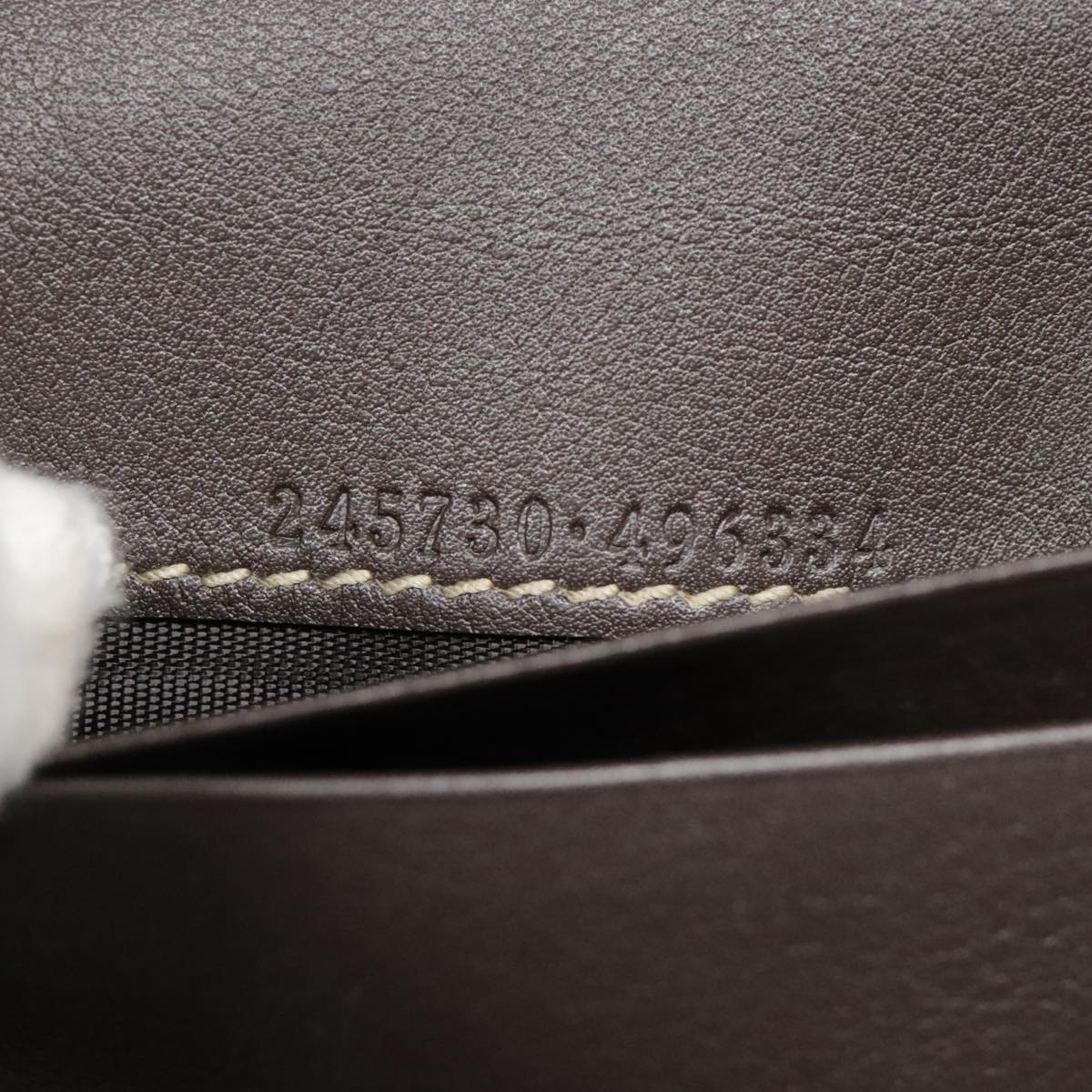 Gucci Gg Marmont Beige Canvas Wallet  ()