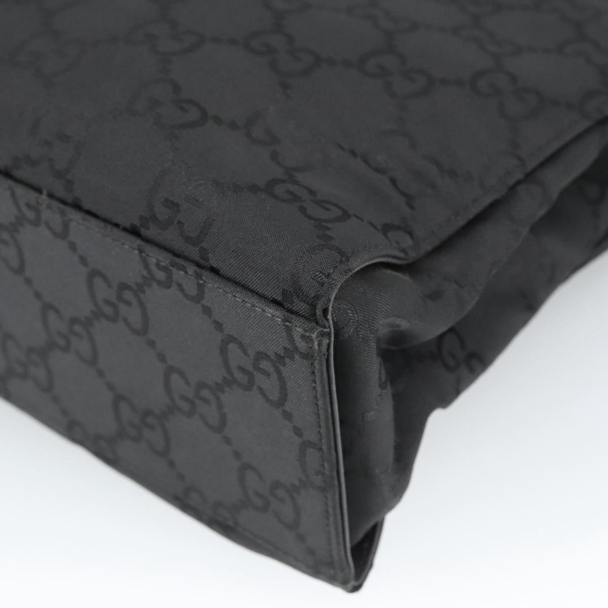 Gucci Bamboo Black Canvas Tote Bag ()