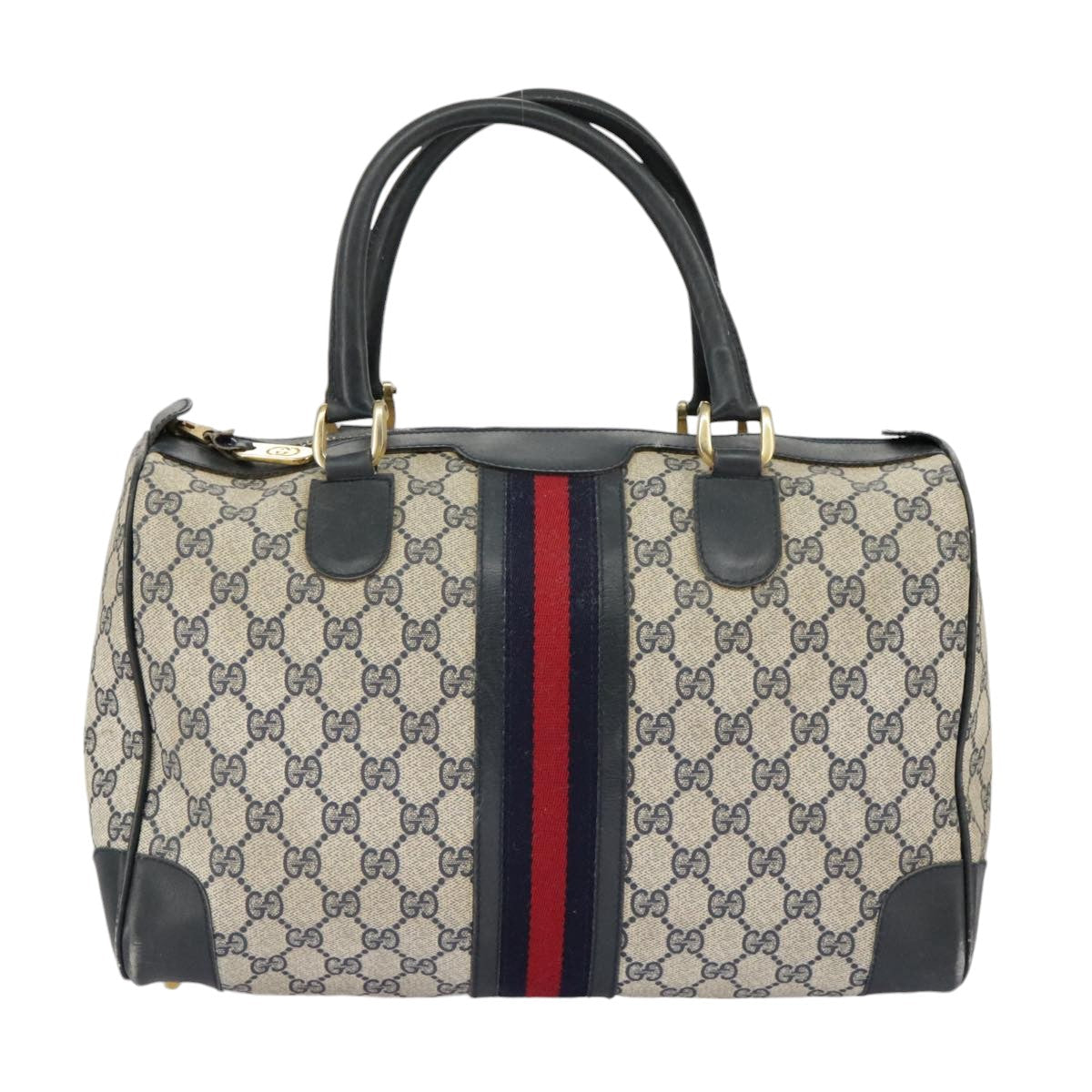 Gucci Sherry Beige Canvas Shoulder Bag ()
