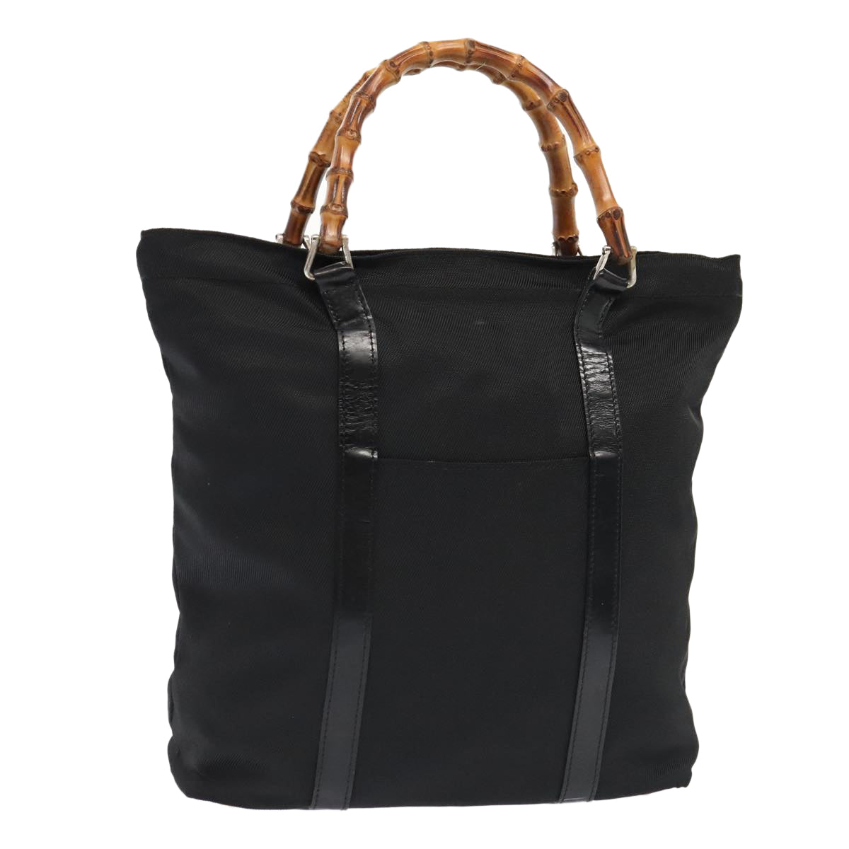 Gucci Bamboo Black Synthetic Handbag ()