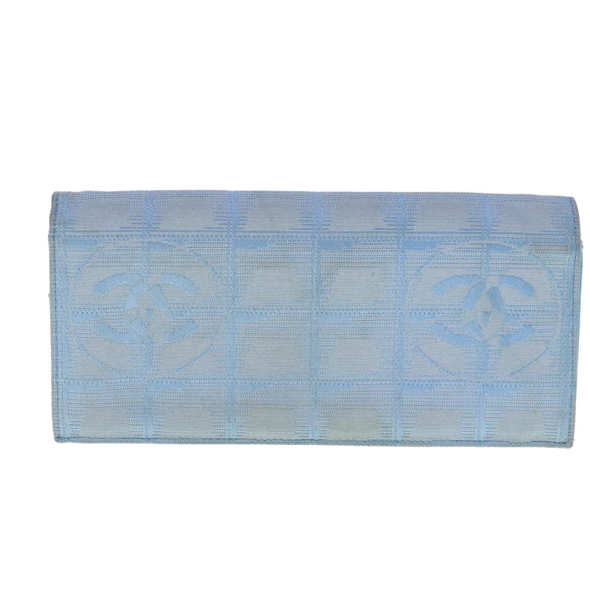 Chanel Travel Line Blue Canvas Wallet  ()