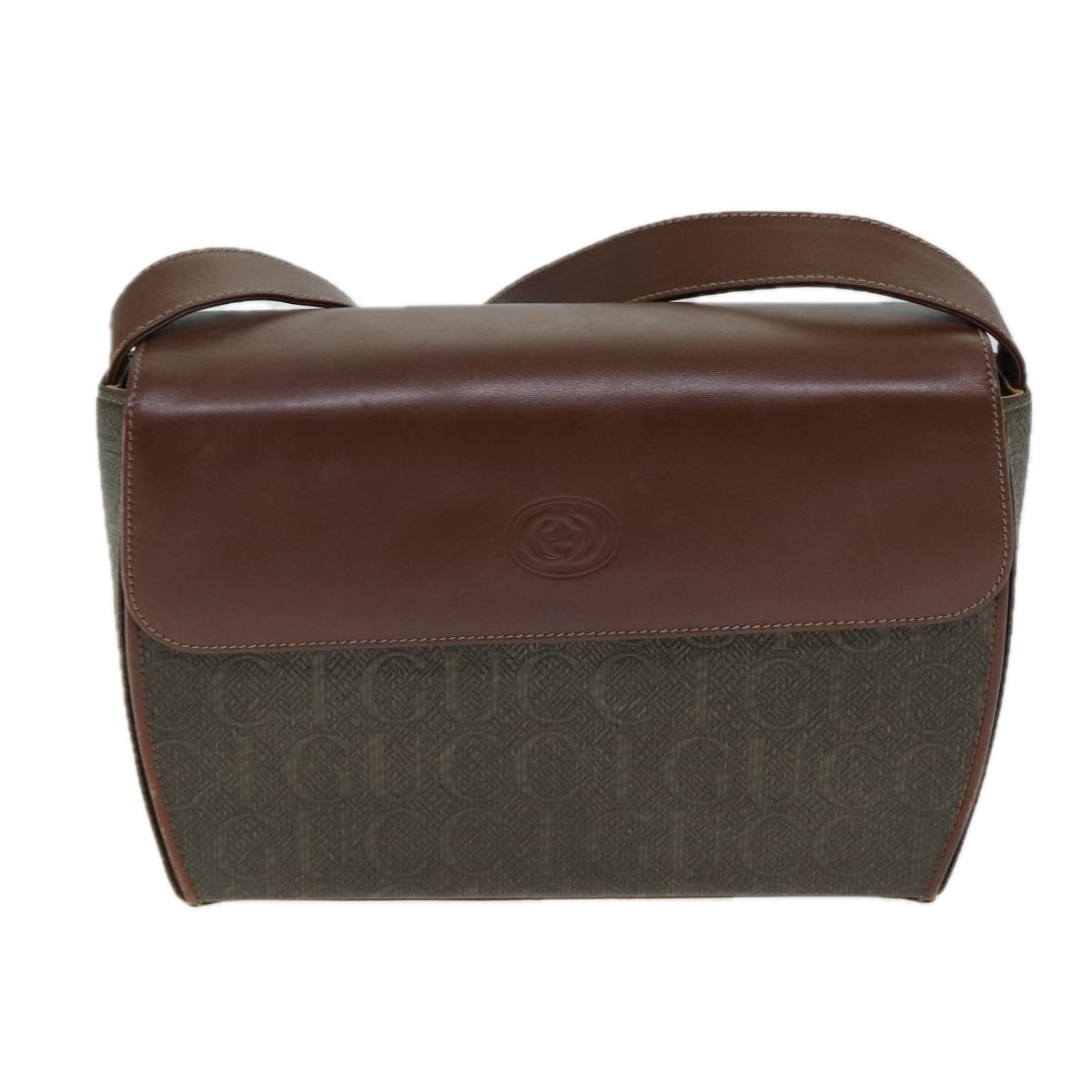 Gucci Brown Canvas Shoulder Bag ()