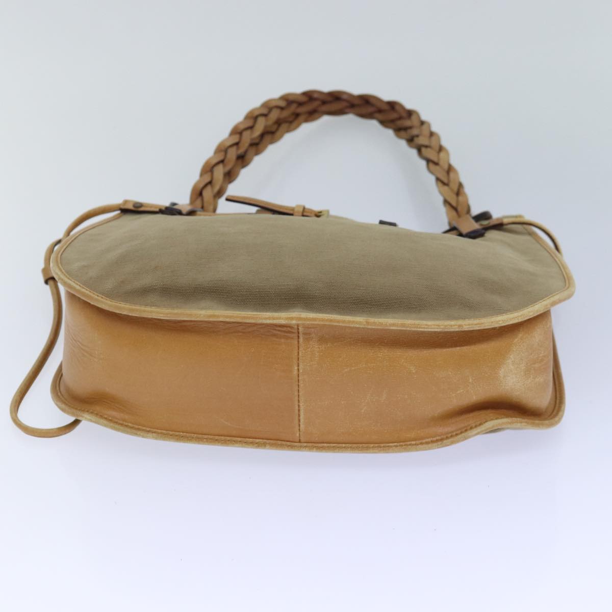 Gucci Beige Canvas Handbag ()