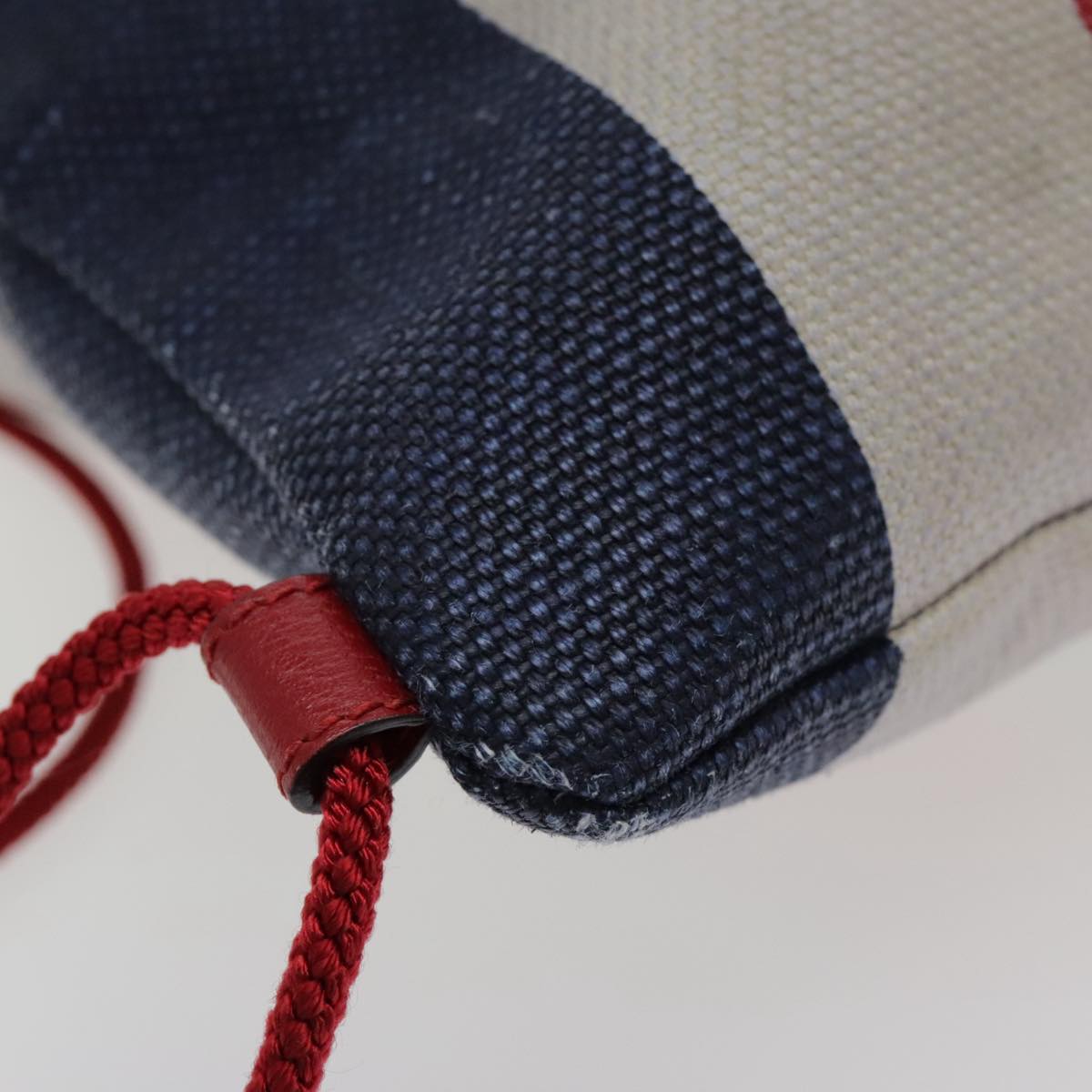 Gucci Blue Canvas Backpack Bag ()