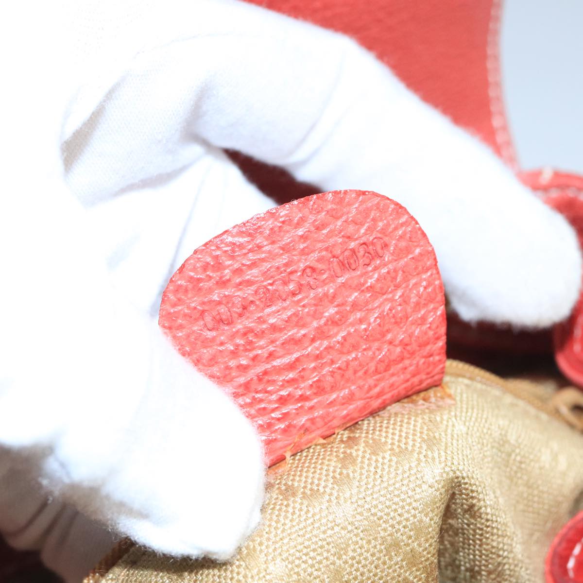 Gucci Bamboo Red Suede Backpack Bag ()