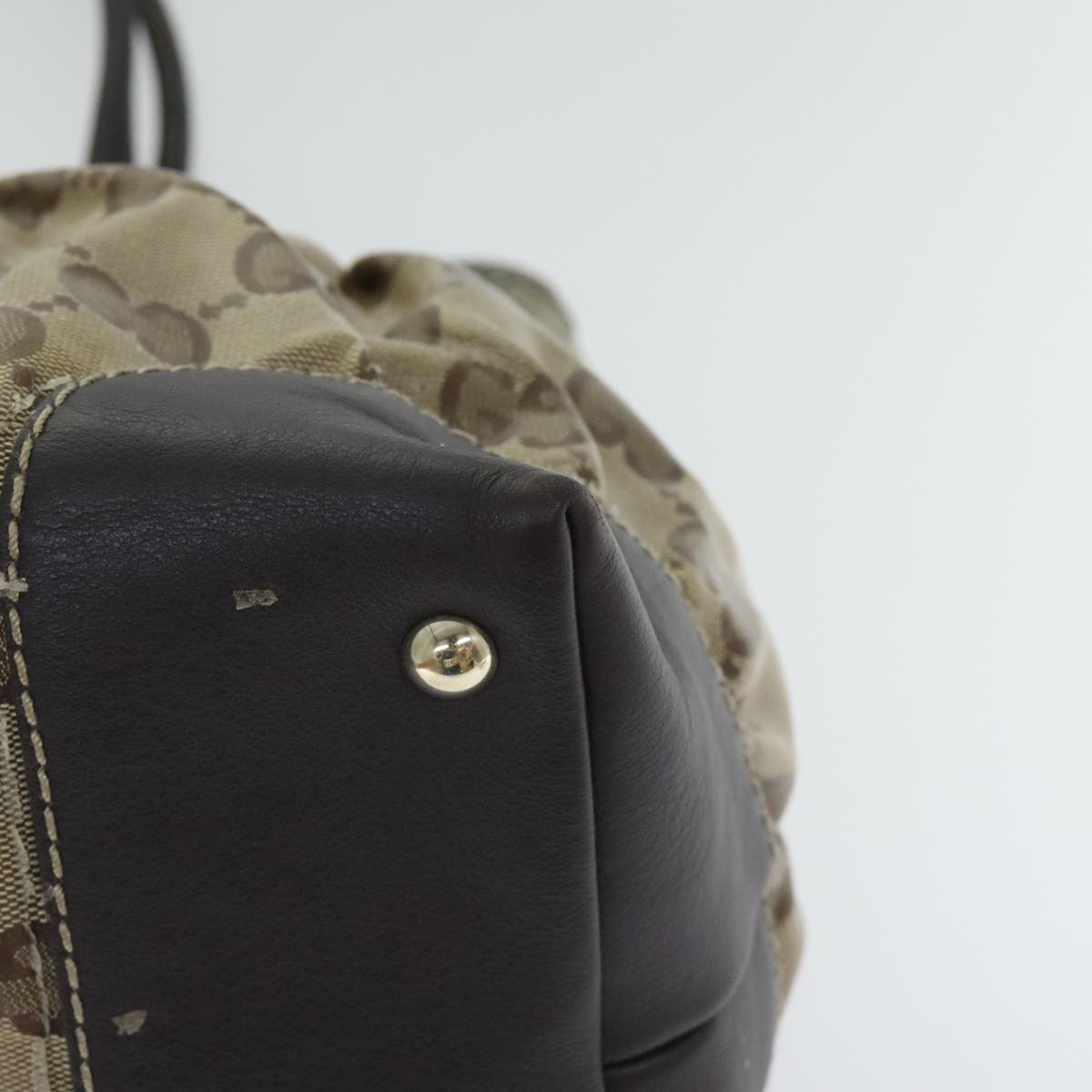 Gucci Gg Crystal Beige Canvas Tote Bag ()