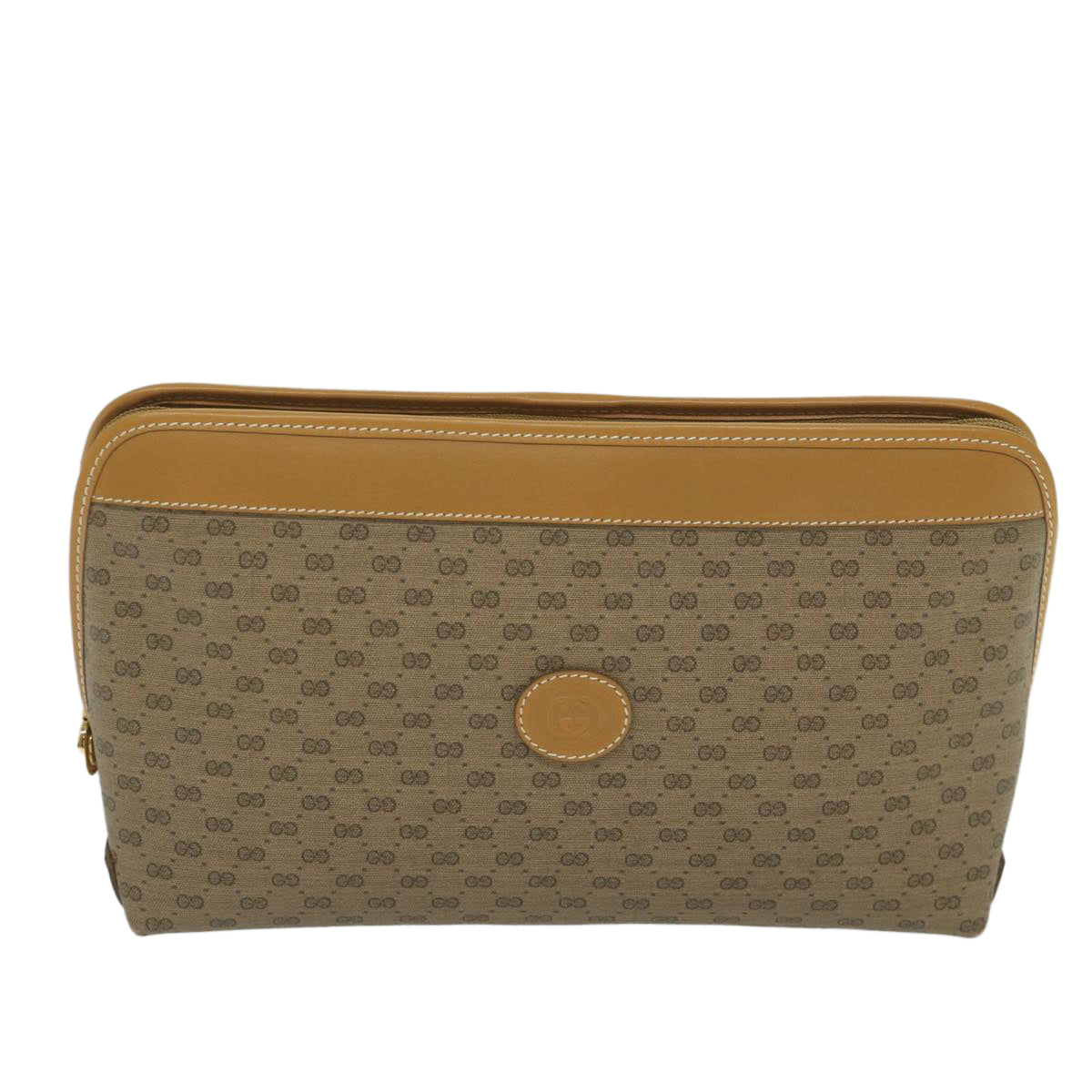 Gucci Beige Canvas Clutch Bag ()