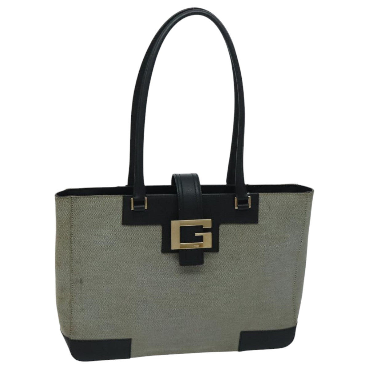 Gucci Grey Canvas Tote Bag ()