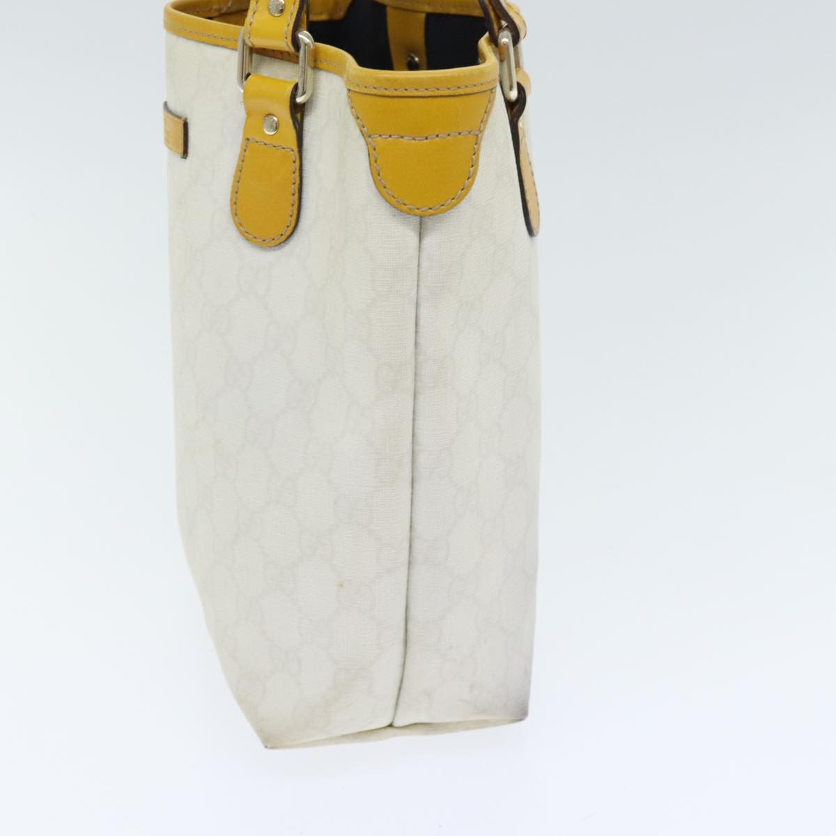 Gucci Gg Supreme White Leather Tote Bag ()