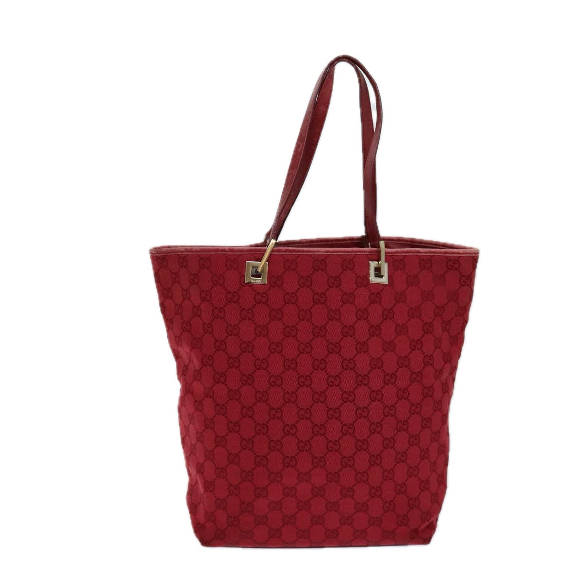 Gucci Gg Canvas Red Canvas Tote Bag ()