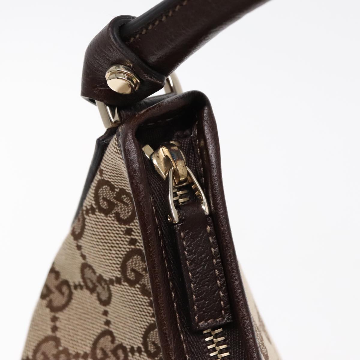 Gucci Abbey Beige Canvas Shoulder Bag ()