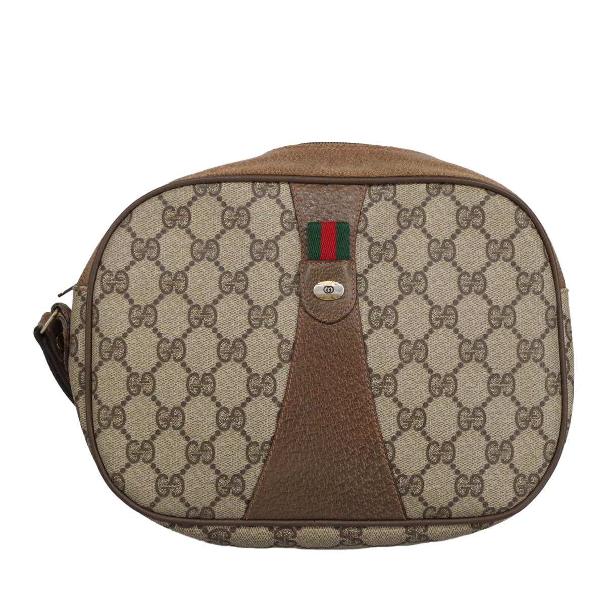 Gucci Sherry Beige Canvas Clutch Bag ()
