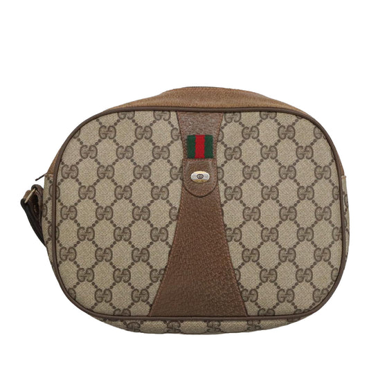 Gucci Sherry Beige Canvas Clutch Bag ()