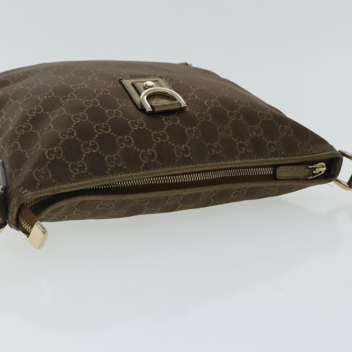 Gucci Abbey Brown Canvas Shoulder Bag ()