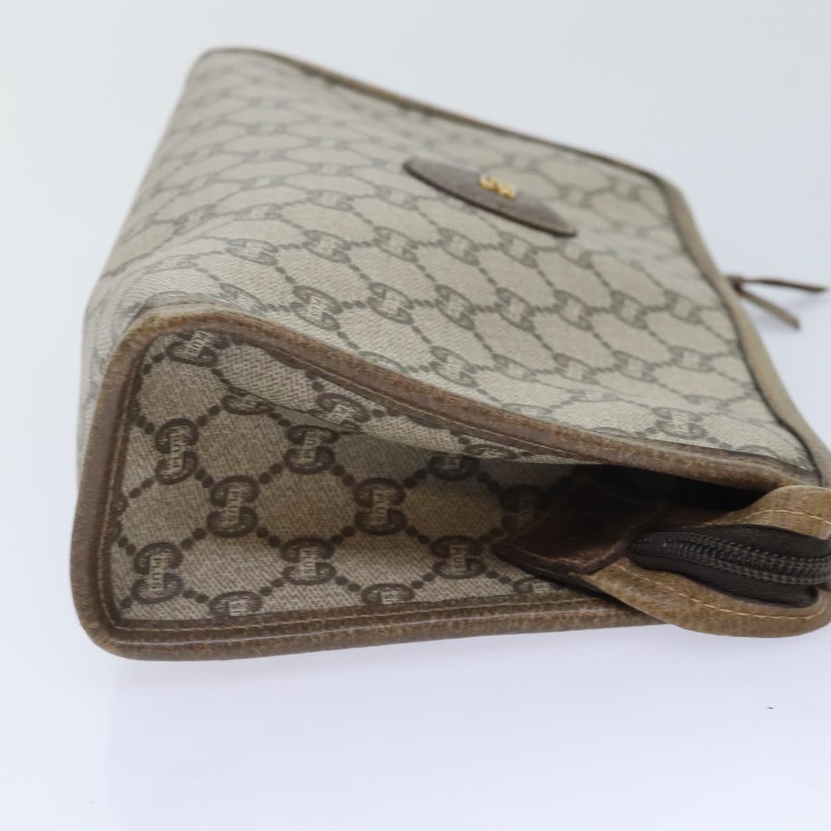 Gucci Beige Canvas Clutch Bag ()