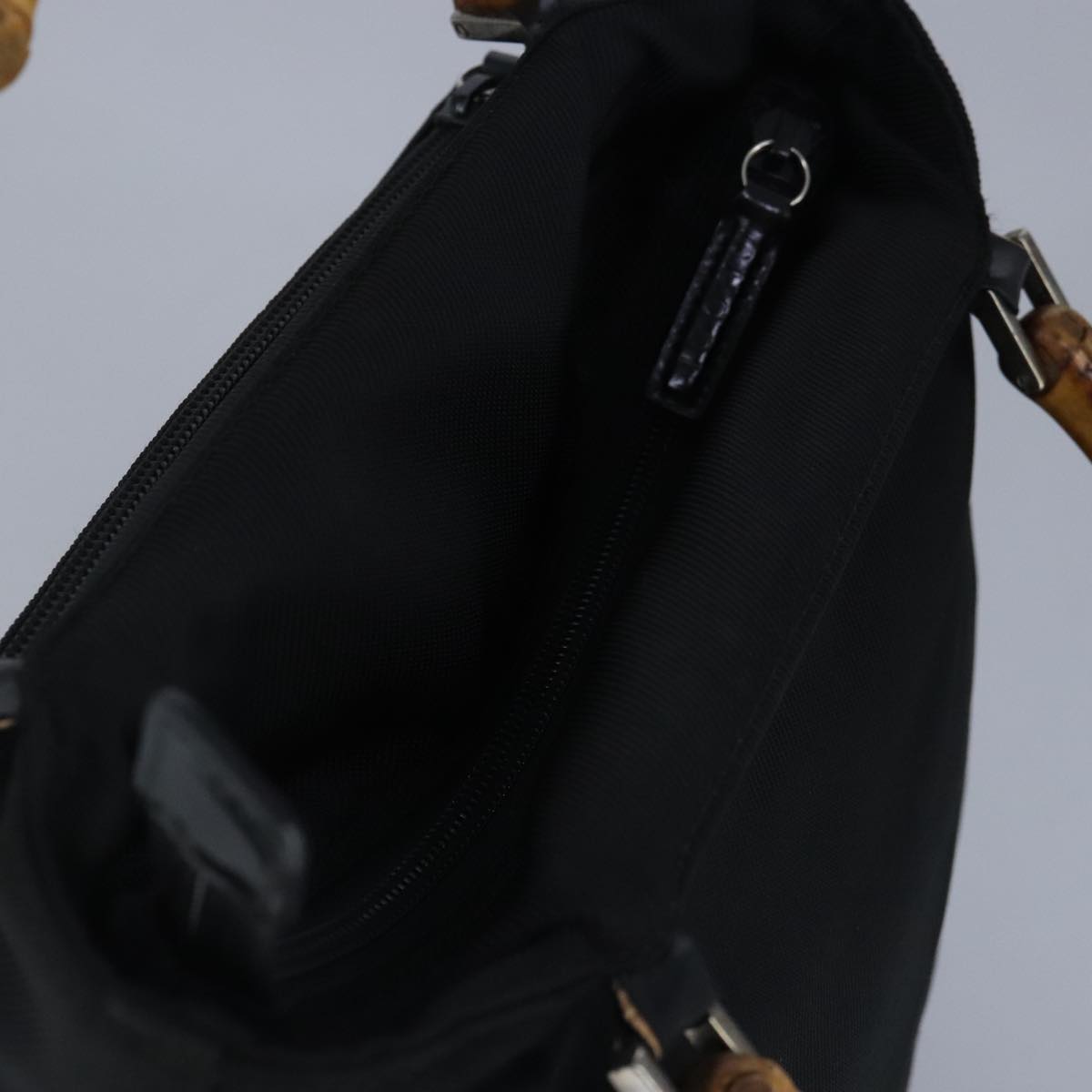 Gucci Bamboo Black Synthetic Handbag ()