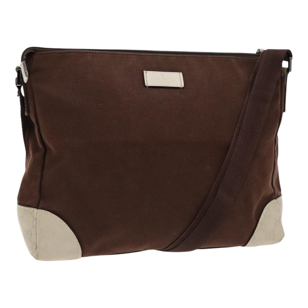Gucci Brown Canvas Shoulder Bag ()