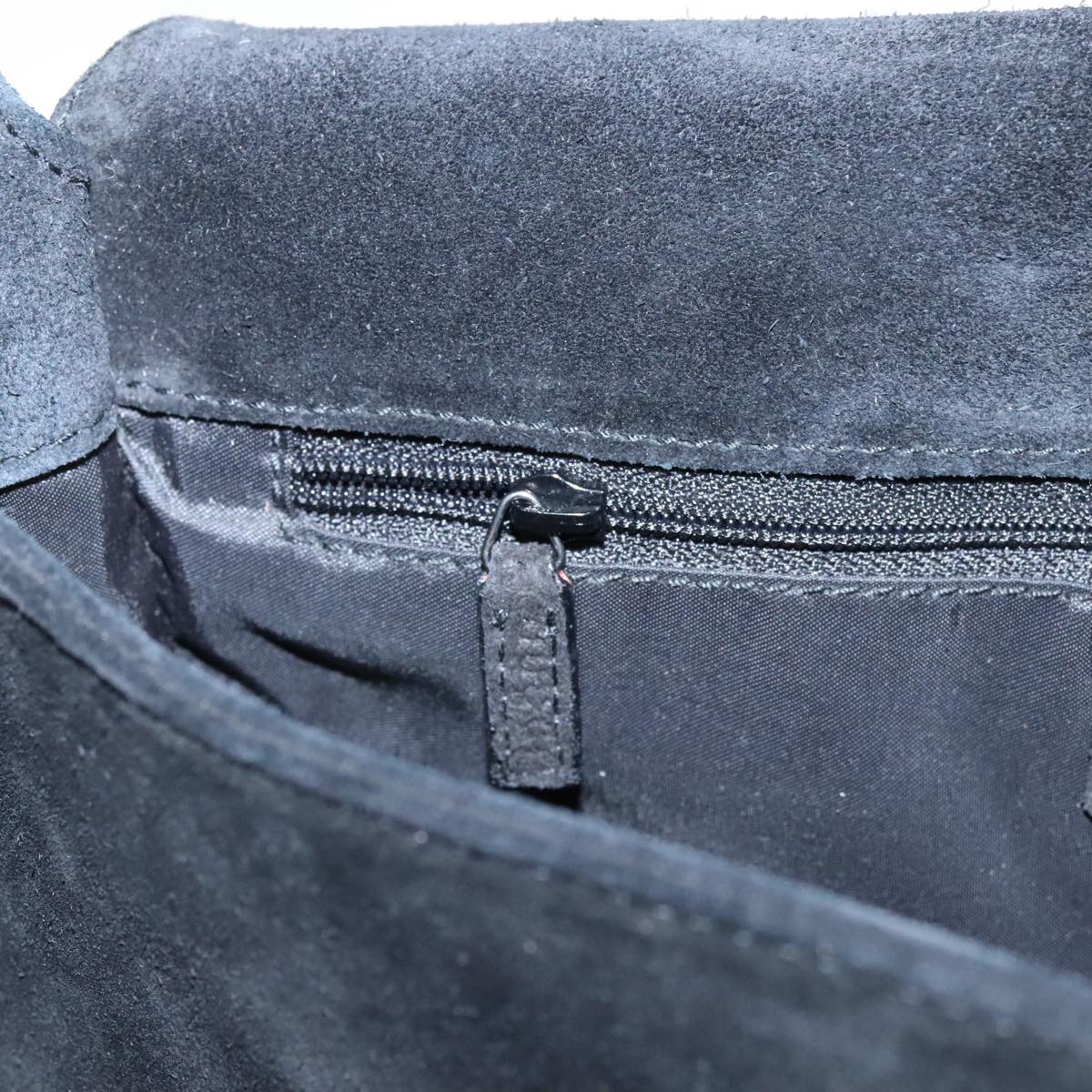 Gucci Bamboo Black Suede Shoulder Bag ()