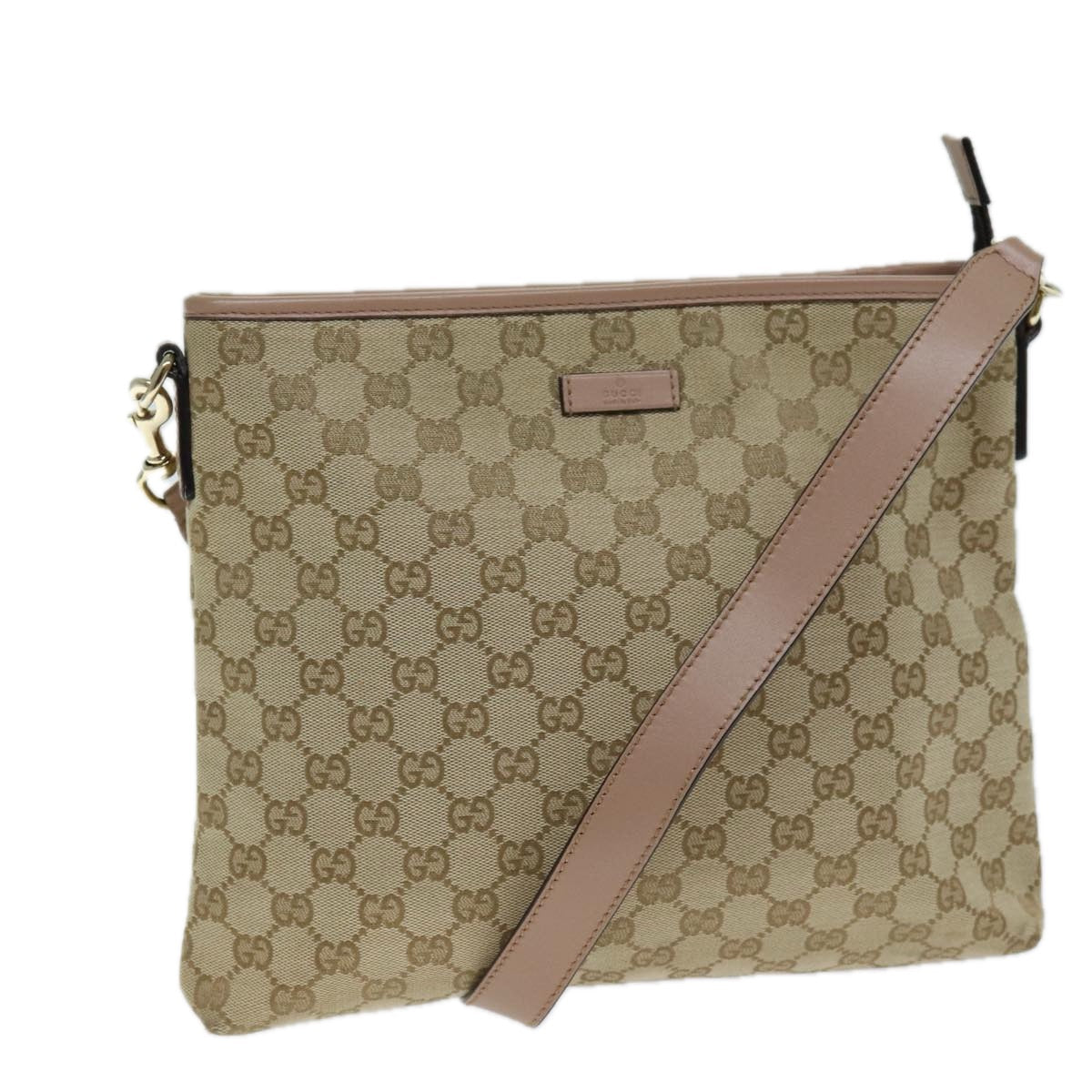 Gucci Gg Supreme Beige Canvas Shoulder Bag ()