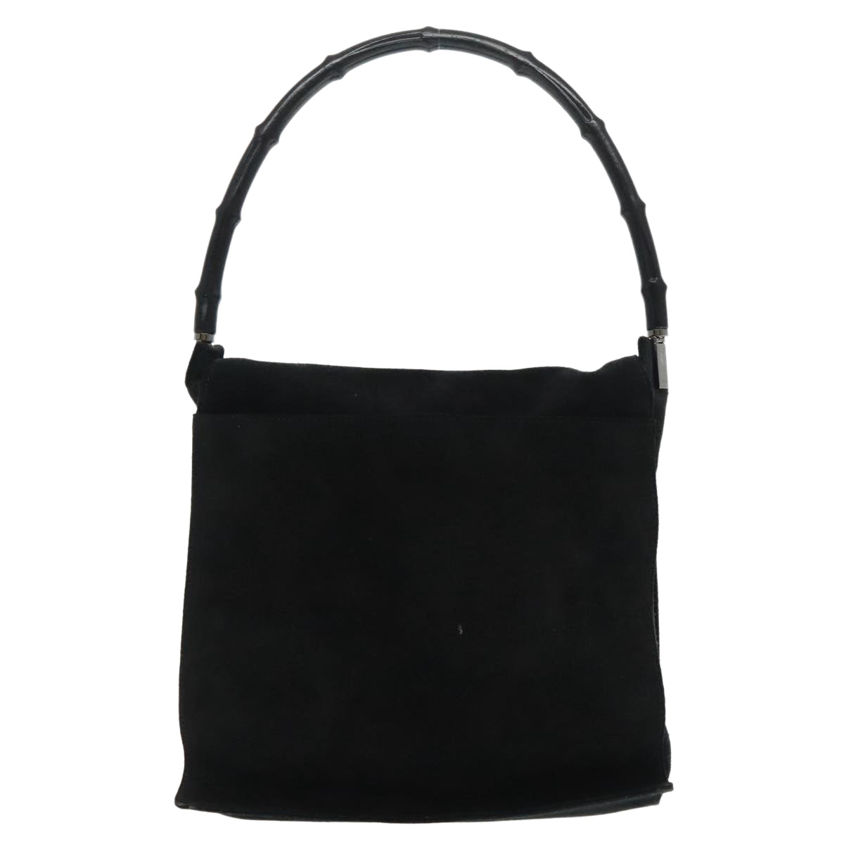 Gucci Bamboo Black Suede Shoulder Bag ()
