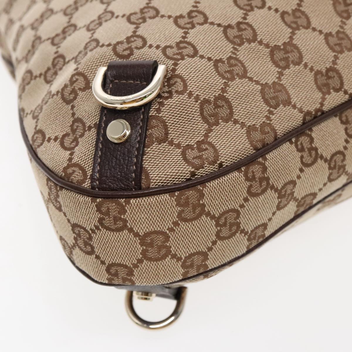 Gucci Abbey Beige Canvas Shoulder Bag ()