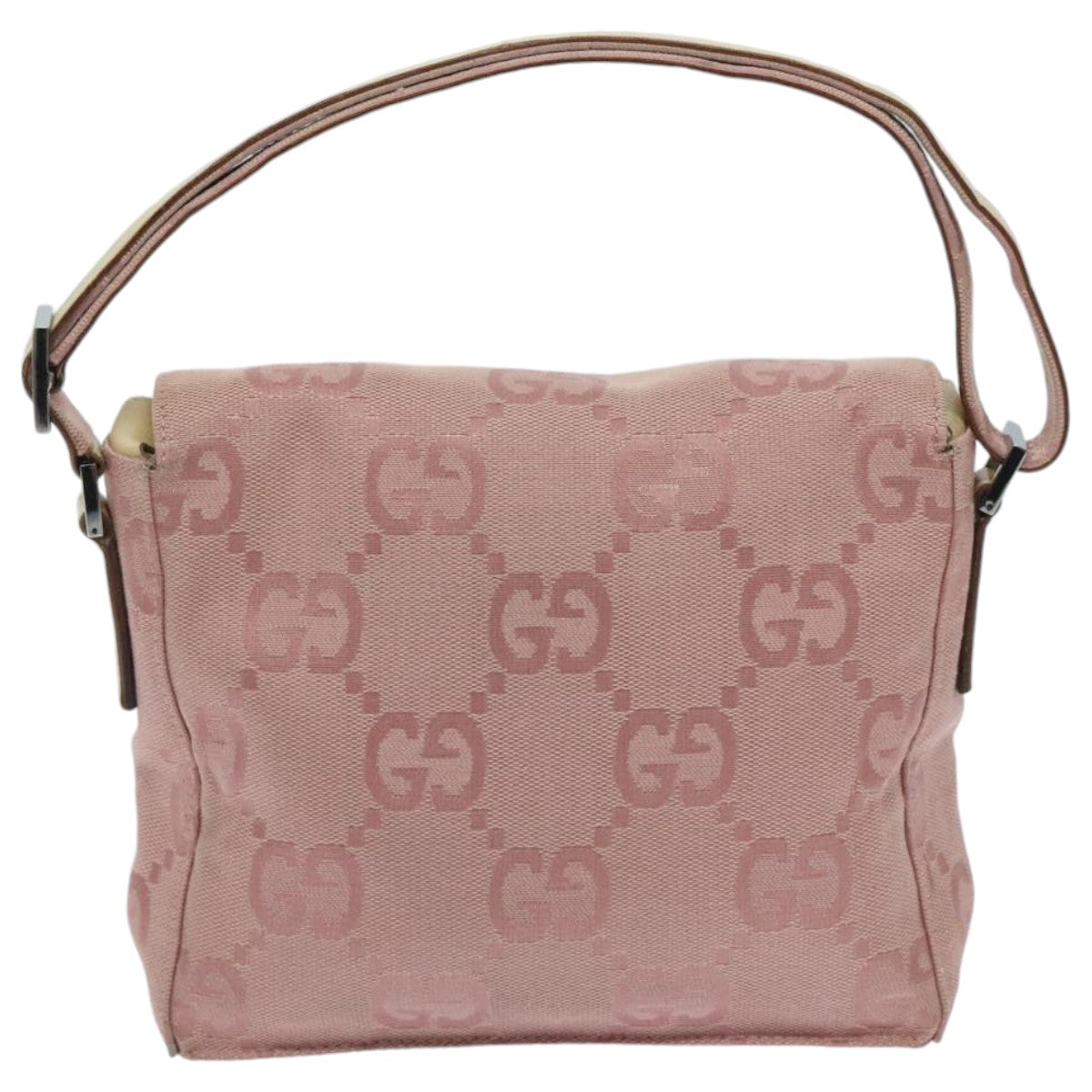 Gucci Gg Canvas Pink Canvas Shoulder Bag ()