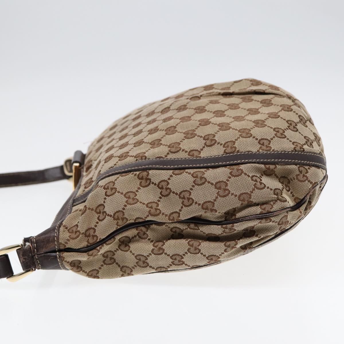Gucci Abbey Brown Canvas Shoulder Bag ()