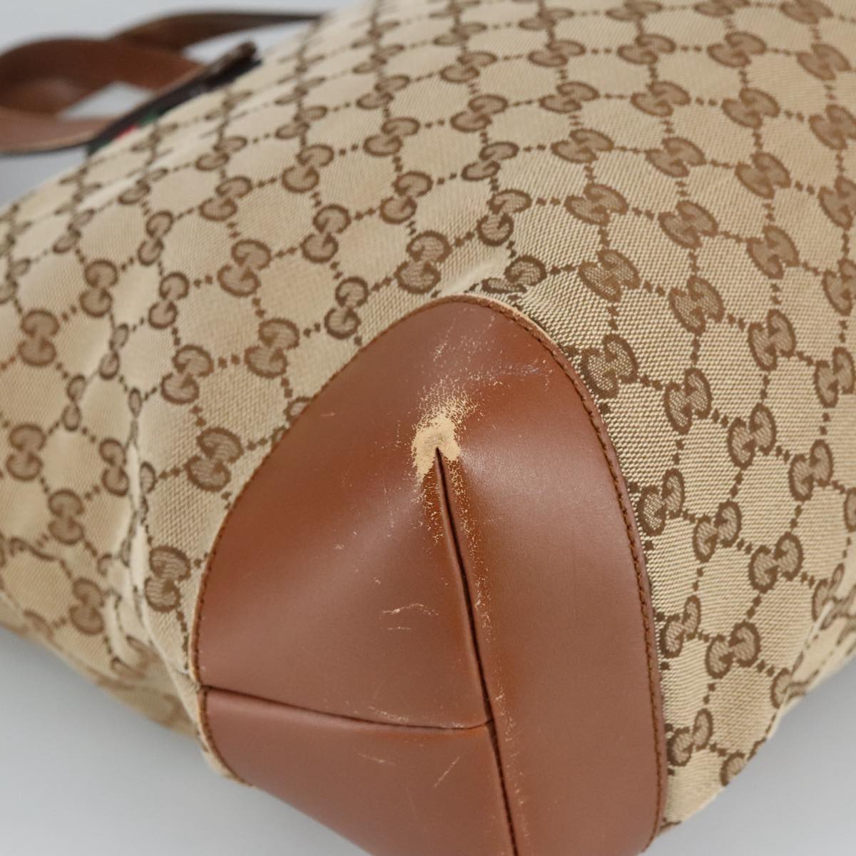 Gucci Beige Canvas Tote Bag ()