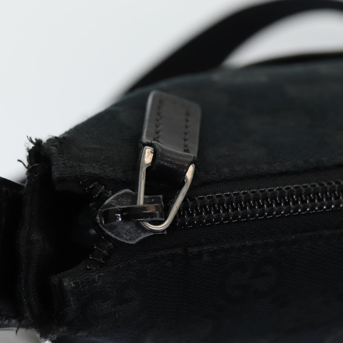 Gucci Gg Canvas Black Canvas Shoulder Bag ()