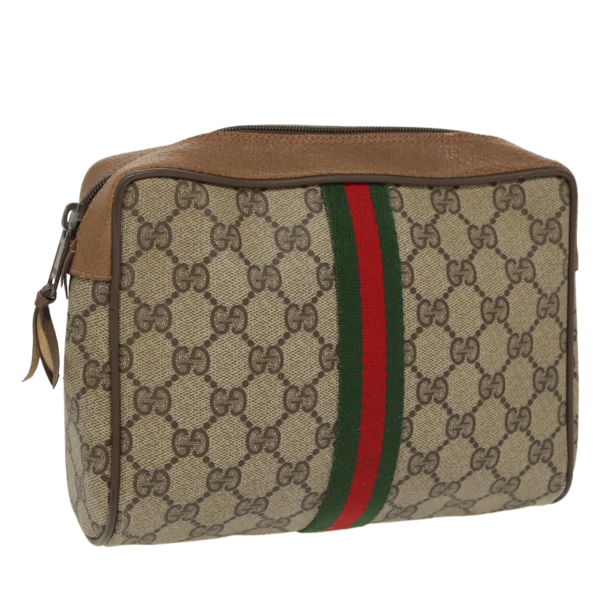 Gucci Beige Canvas Clutch Bag ()