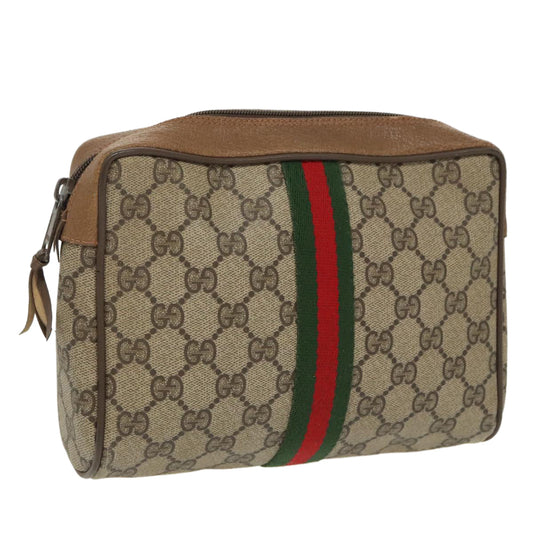 Gucci Beige Canvas Clutch Bag ()