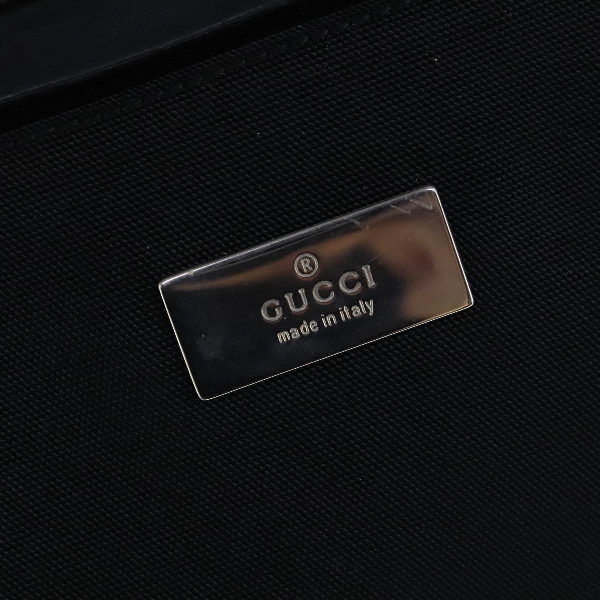 Gucci Black Canvas Shoulder Bag ()