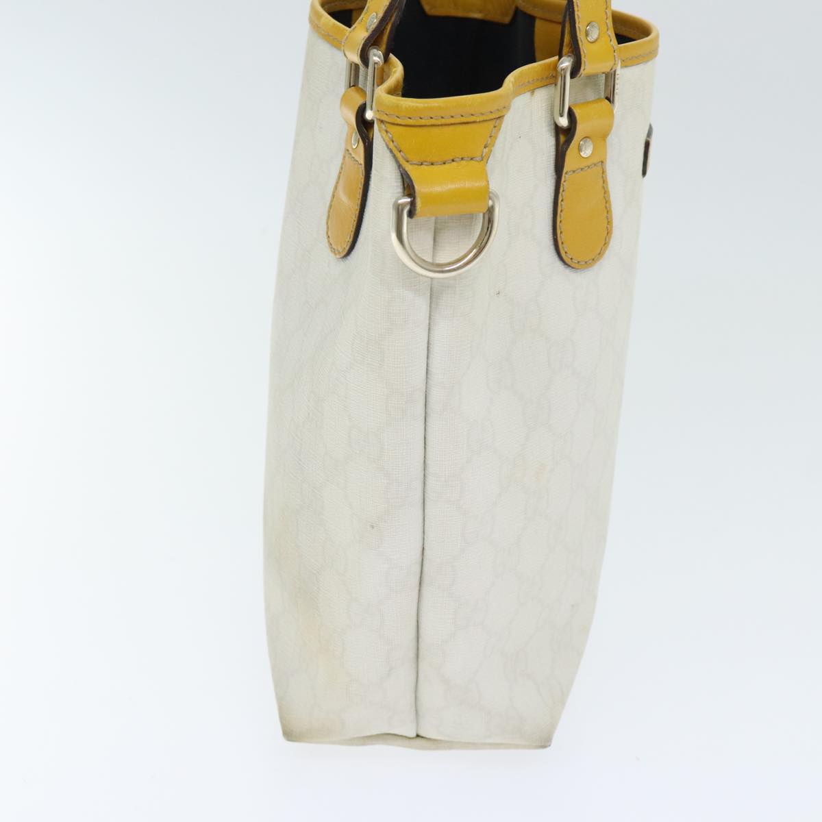 Gucci Gg Supreme White Leather Tote Bag ()