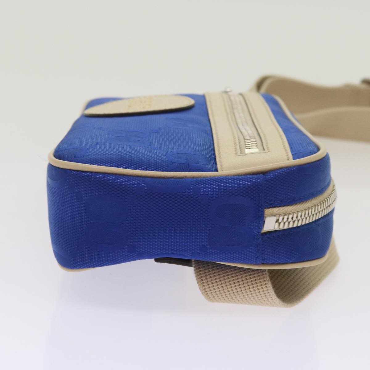 Gucci Gg Canvas Blue Canvas Shoulder Bag ()