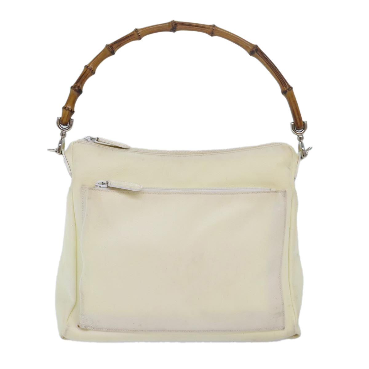 Gucci Bamboo White Synthetic Shoulder Bag ()