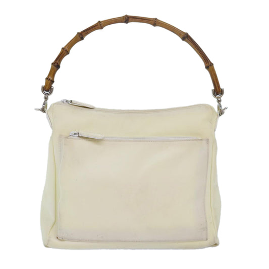 Gucci Bamboo White Synthetic Shoulder Bag ()