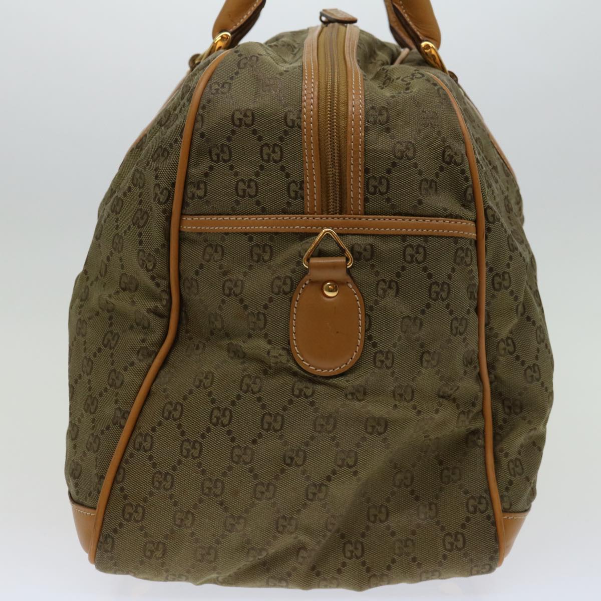 Gucci Gg Canvas Khaki Canvas Travel Bag ()