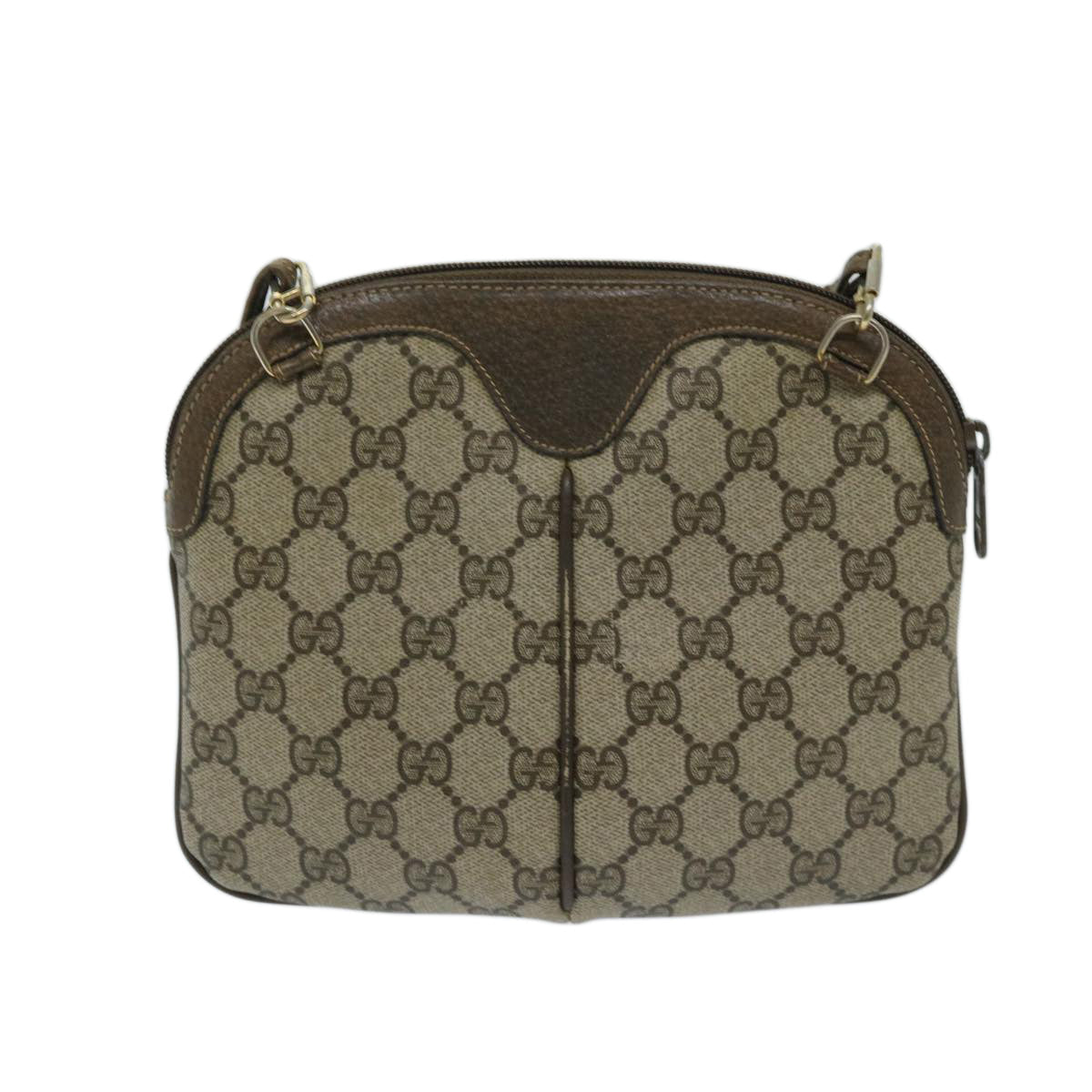 Gucci Ophidia Beige Canvas Shoulder Bag ()