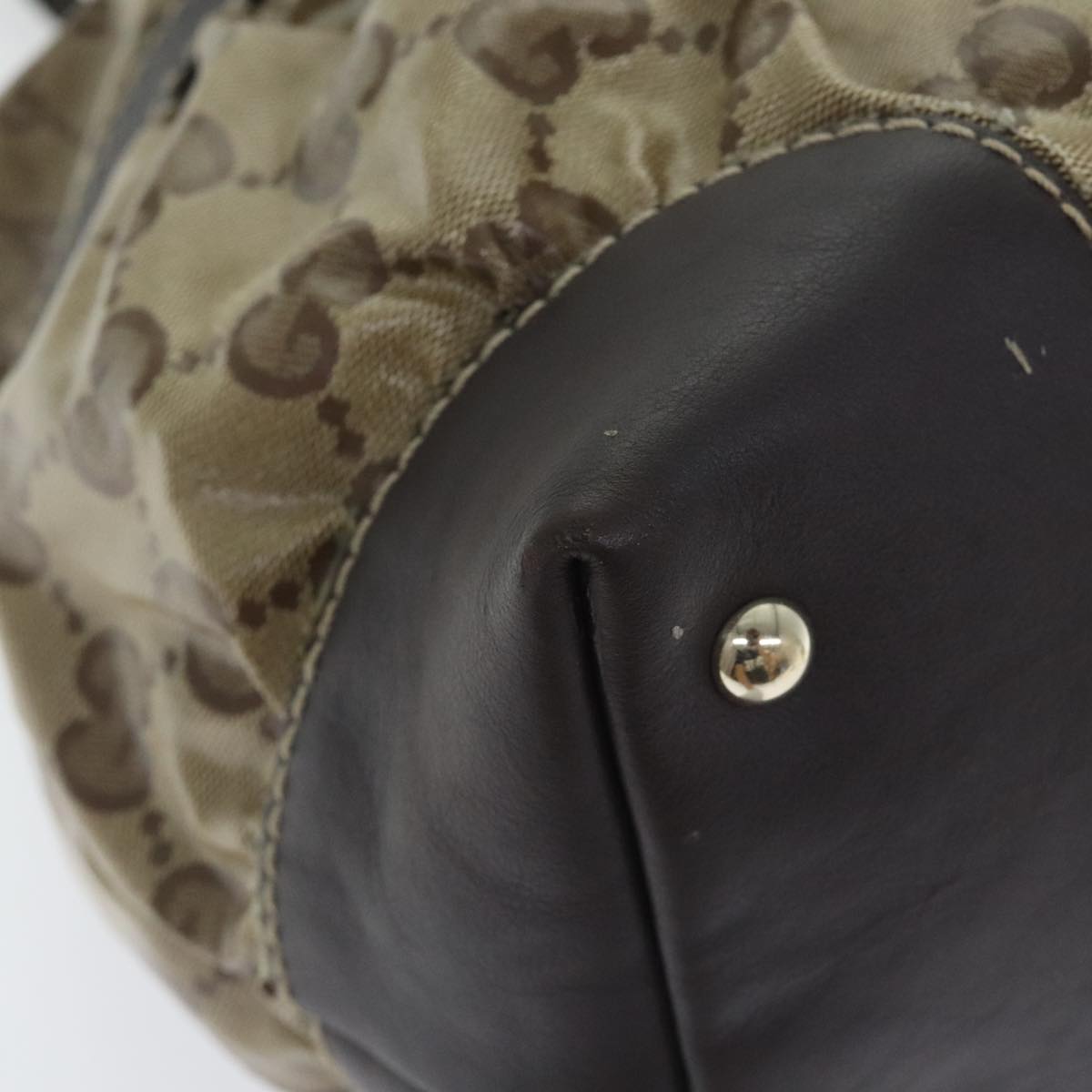 Gucci Gg Crystal Beige Canvas Tote Bag ()