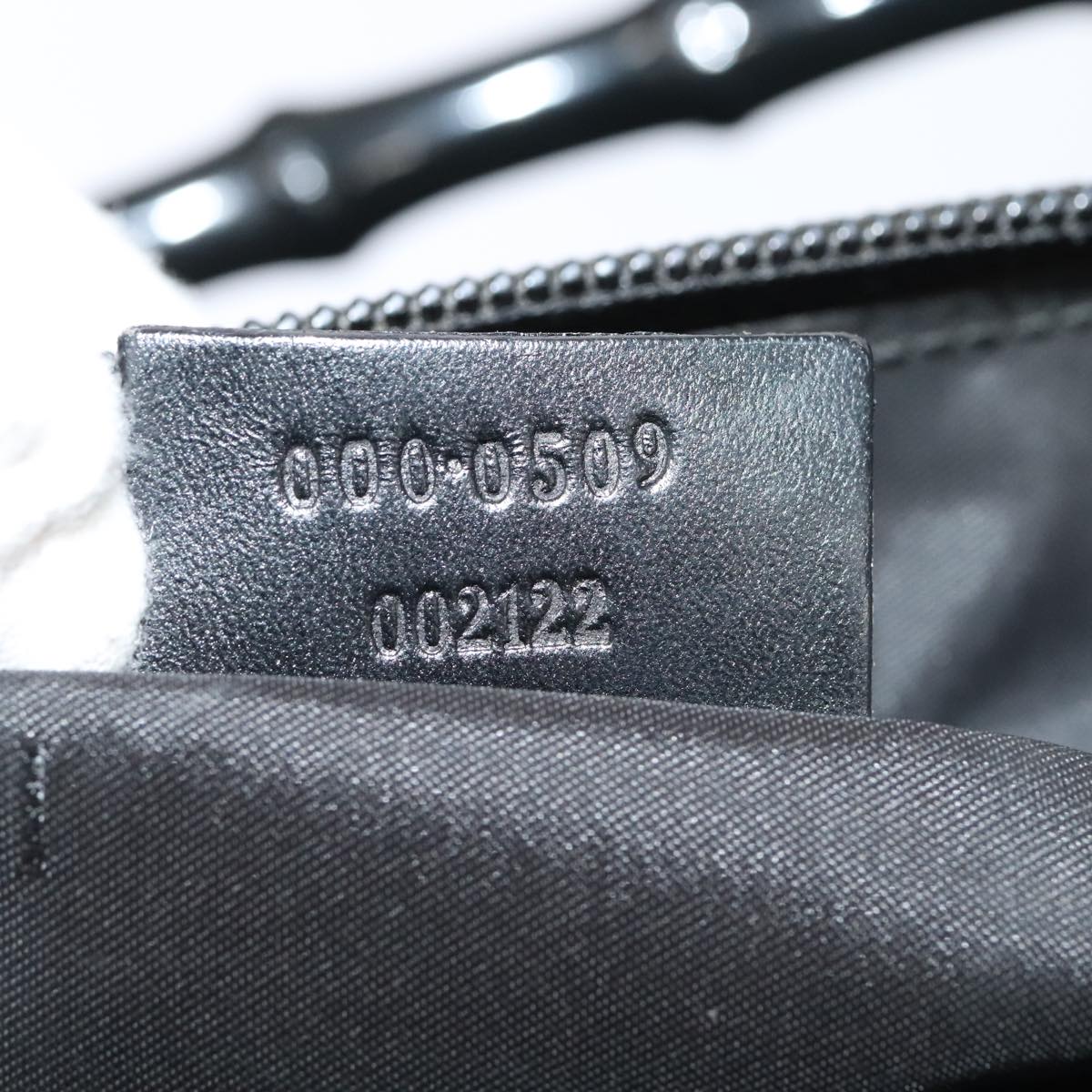 Gucci Bamboo Black Synthetic Handbag ()