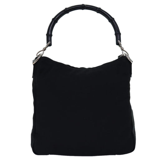 Gucci Bamboo Black Synthetic Shoulder Bag ()
