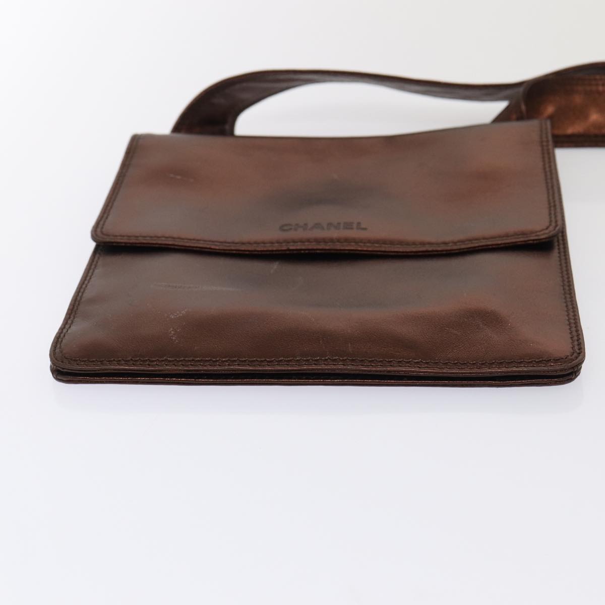 Chanel Brown Leather Shoulder Bag ()