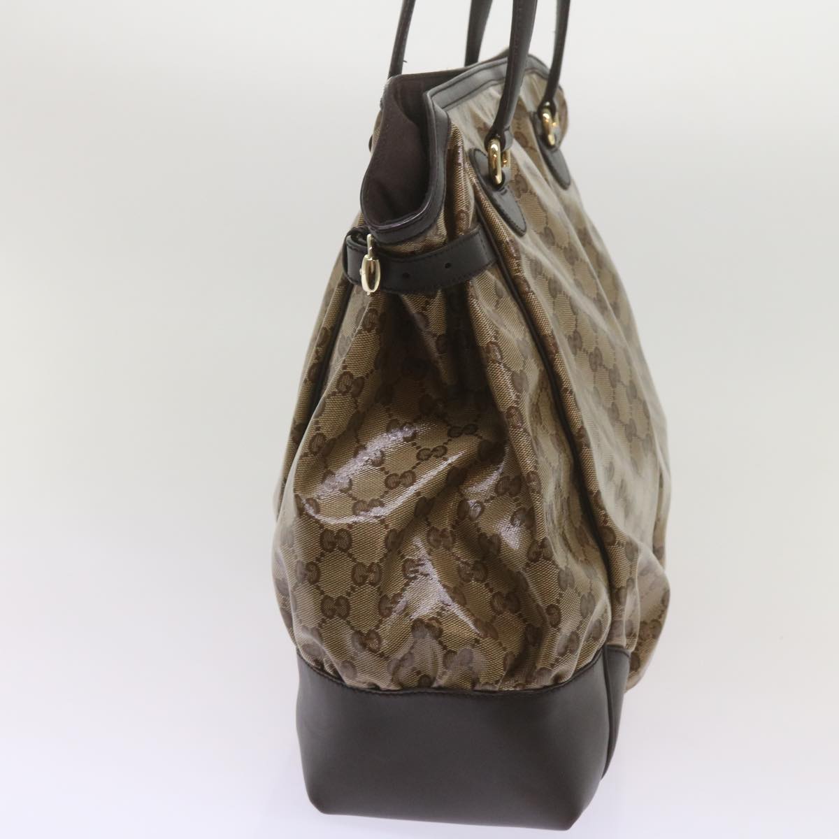 Gucci Gg Crystal Beige Canvas Tote Bag ()