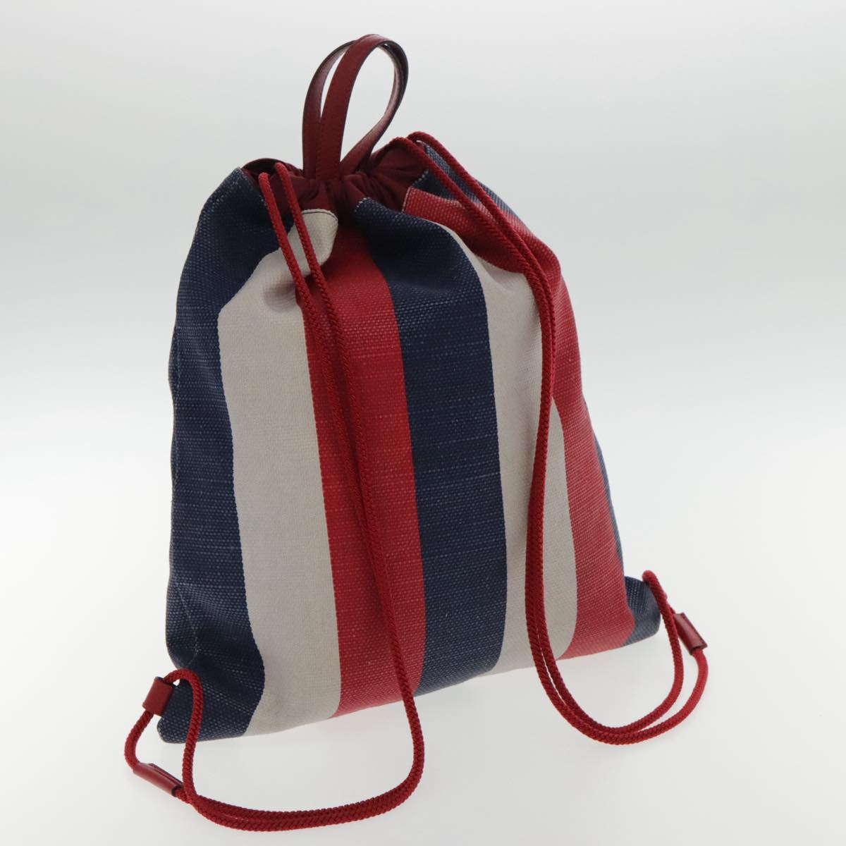 Gucci Blue Canvas Backpack Bag ()