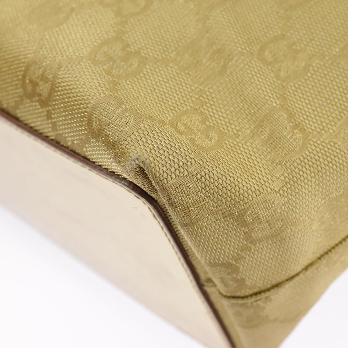 Gucci Gold Canvas Tote Bag ()