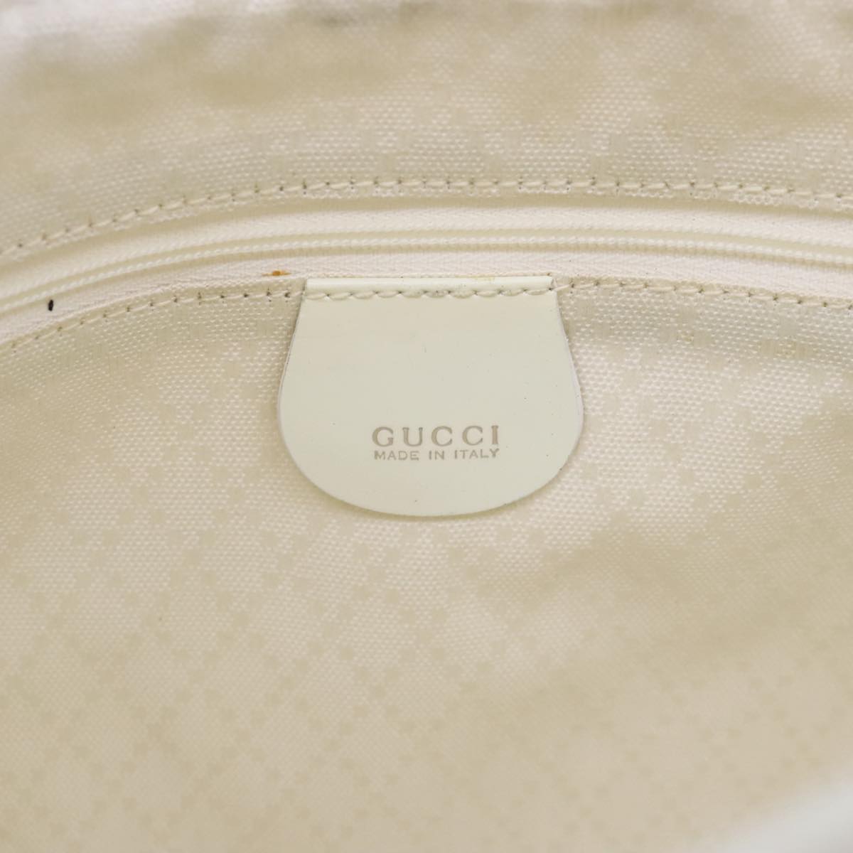 Gucci Bamboo White Leather Handbag ()
