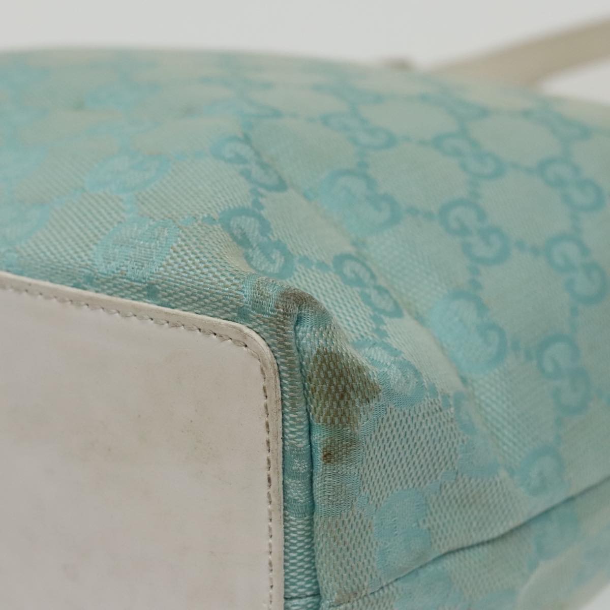 Gucci Blue Canvas Tote Bag ()