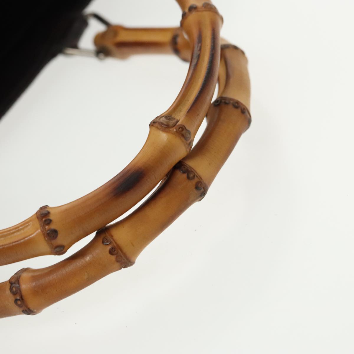 Gucci Bamboo Burgundy Synthetic Handbag ()