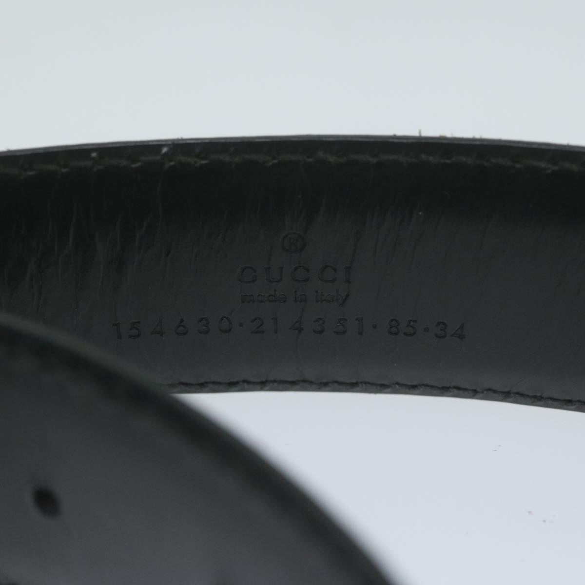 Gucci Black Leather Belt  ()