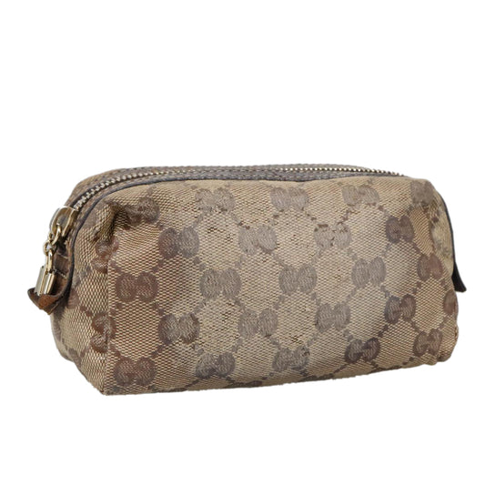 Gucci Gg Crystal Beige Canvas Clutch Bag ()